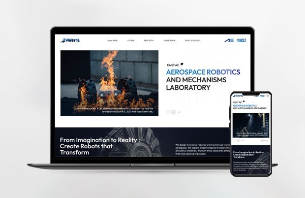 교육｜학교｜연구 ARML at KAIST 홈페이지 제작 사례